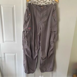 UFO VTG Y2K 90's Men's White Leg Parachute Pants vintage